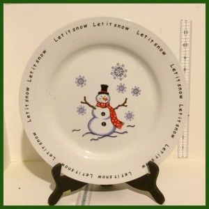 Winter Decor:  Charger Plate